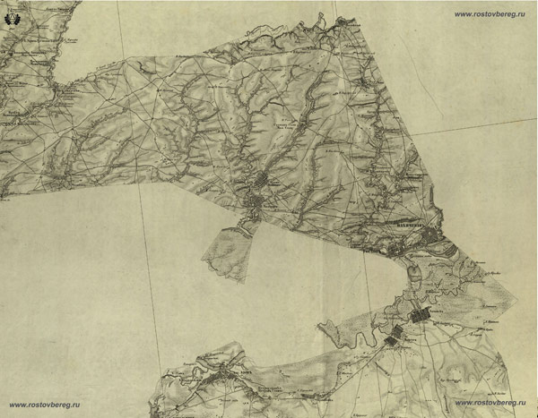Фрагмент карты Екатеринославской губернии